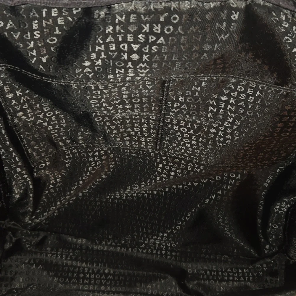 Kate Spade Black Backpack with Gold Accents - Picture 8 of 14